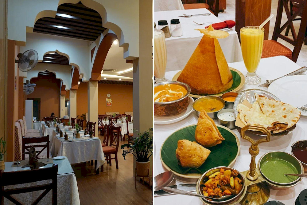 Namaste is an Indian restaurant in Hanoi, famous for its modern and elegant space 